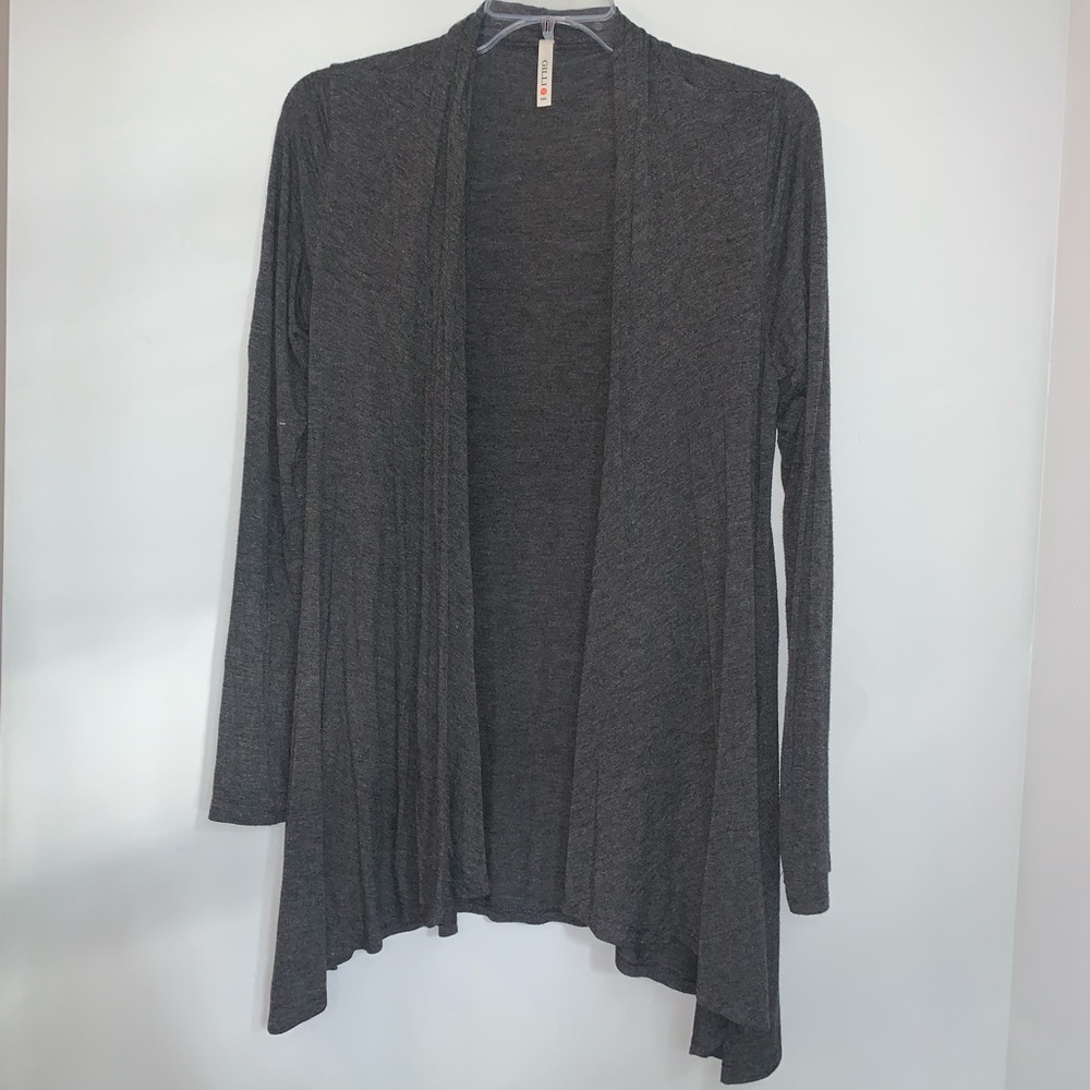 GILLI Heather Gray Long Sleeve Cardigan